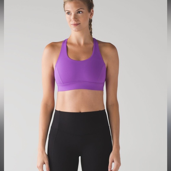 Lululemon Circuit Breaker Bra Moonlit Magenta Sz 6 - Picture 2 of 6